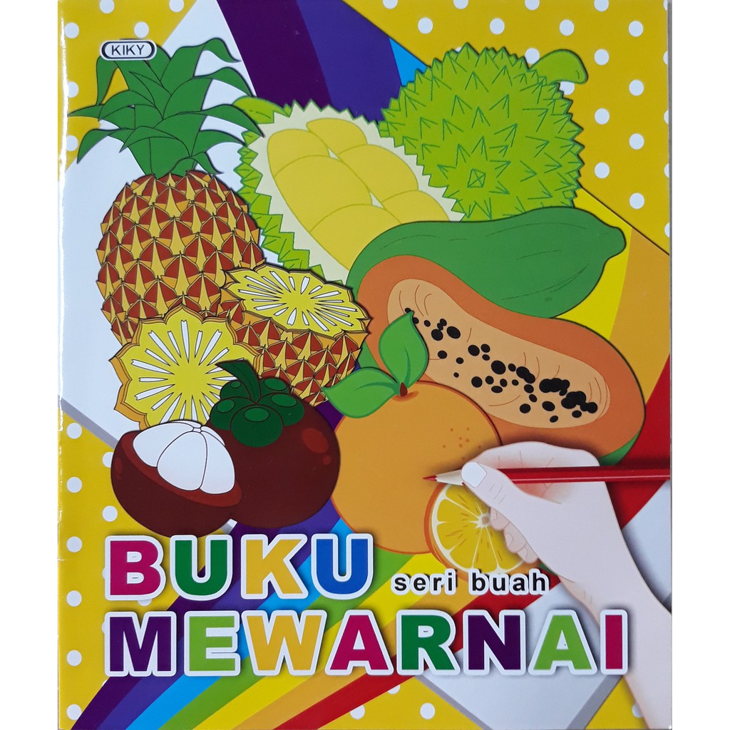 KIKY Buku Mewarnai / Latihan Mewarnai (Uk. Tanggung 20.5 x 24.5 cm) - 1 Buku