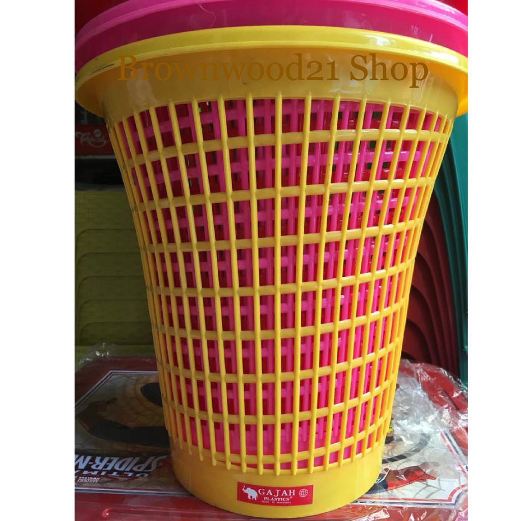 Tempat Sampah Plastik/ Tong Sampah Merk Gajah Plastik BESAR