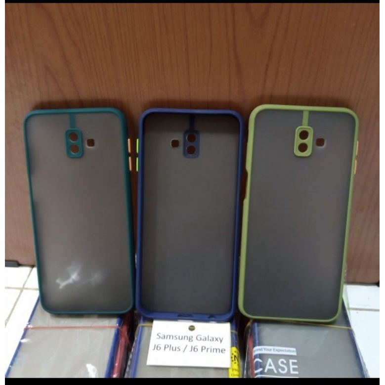 My Choice Case Samsung J6 Plus/J6 Prime  Dove Black Hybrid Transparan