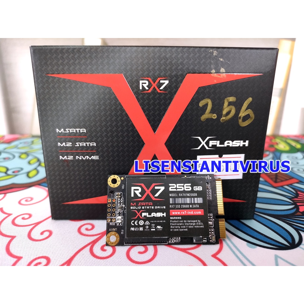 SSD RX7 RX 7 MSATA M.SATA M SATA SATA PENDEK 256 GB M2 SATA 2242