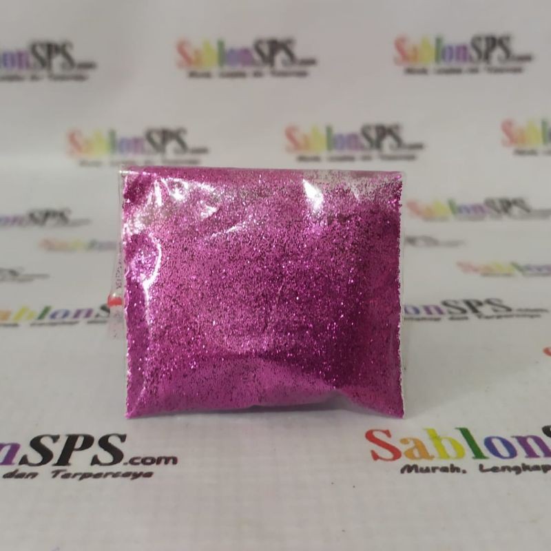 BUBUK GLITER MAGENTA GLITTER POWDER 5gr ZIP LOCK