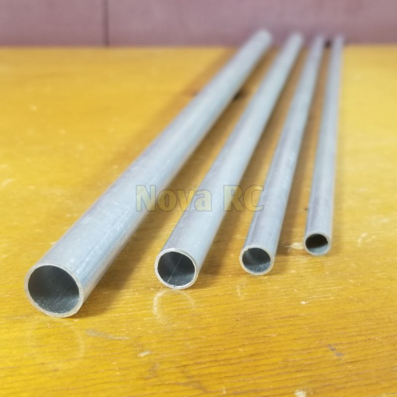 Pipa kapiler aluminium OD 6mm 7mm 8mm 8.5mm 10mm 12mm id 5/6/7/8/9/10mm panjang 300mm