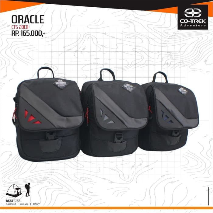 Tas Selempang Cotrek Oracle Travel Pouch Tas Selempang Outdoor Included Rain Cover Bahan Cordura