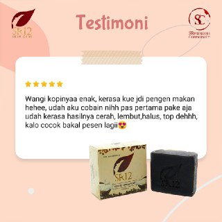 Sabun SR12 Kopi Sabun Wajah Menghilangkan Flek Hitam Pembersih Muka Coffee Soap SR12 Herbal Skincare Aman BPOM Perawatan Cowok S94b