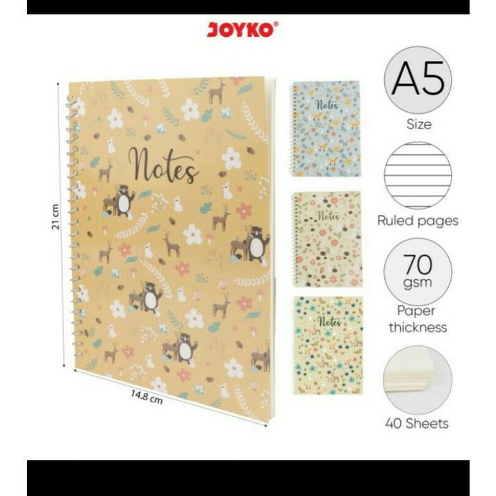 

notebook spiral joyko nb-689 ukuran a5 harga murah