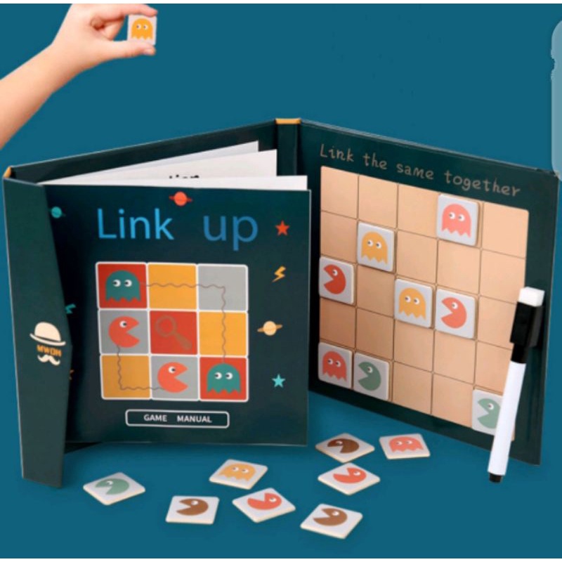 

Mainan Edukasi Anak Buku belajar susun gambar link up connect games