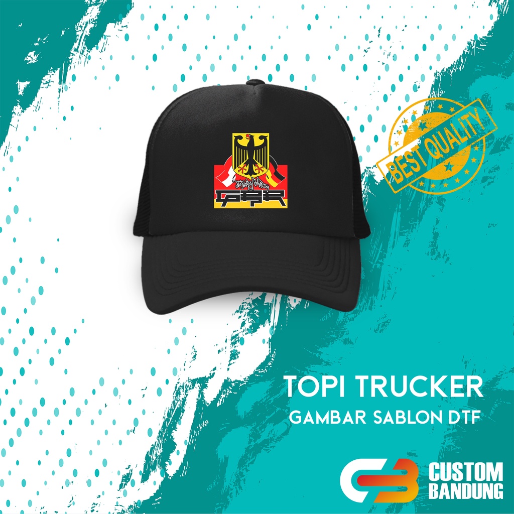 Topi Trucker GBR Topi Jaring GBR Pria Wanita Bisa COD Original High Quality