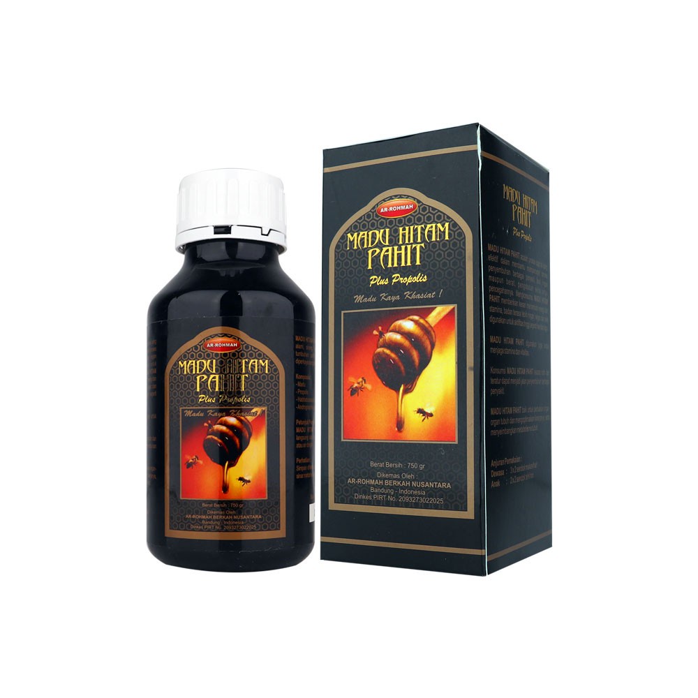 

Madu Hitam Pahit Plus Propolis Ar Rohmah 750g - Atasi Kolesterol, Diabetes, Hipertensi