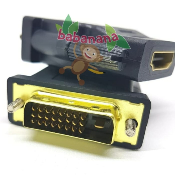 DVI to HDMI 24 + 1 pin 24+1 Gold Converter Adapter monitor lcd led tv