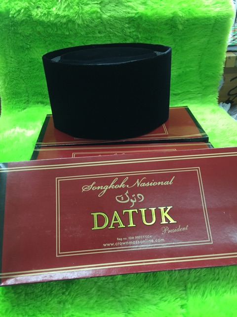 Peci datuk tinggi 12 cm 13 cm dan 14 cm