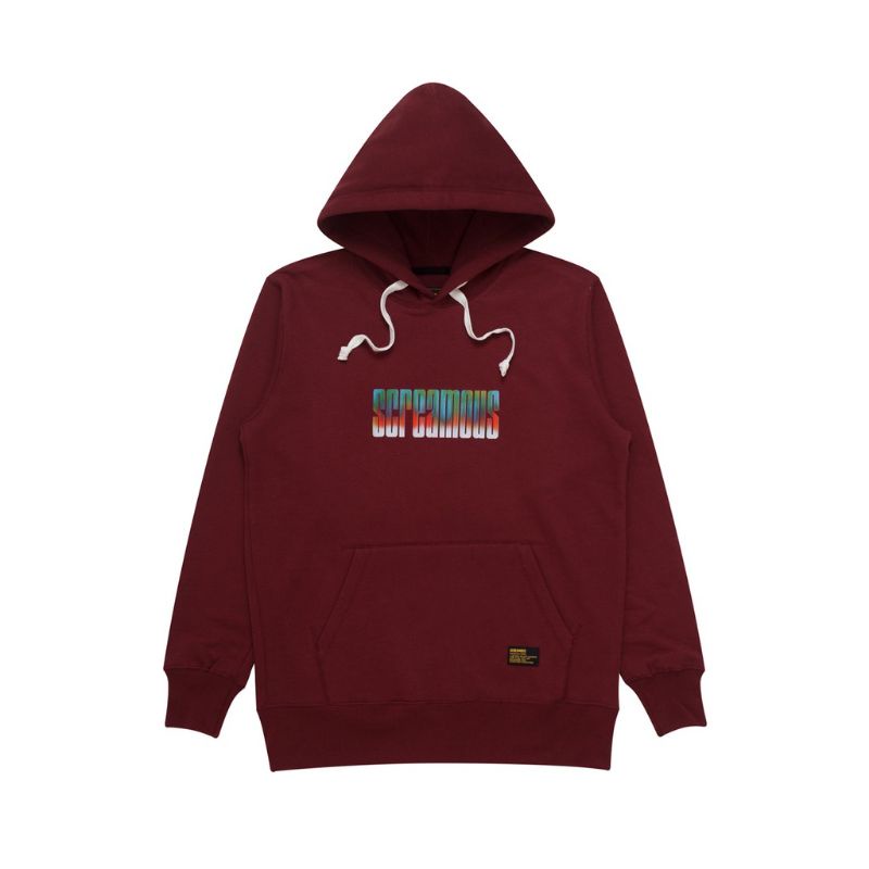 Screamous Sweater Pullover Hoodie RUST Maron