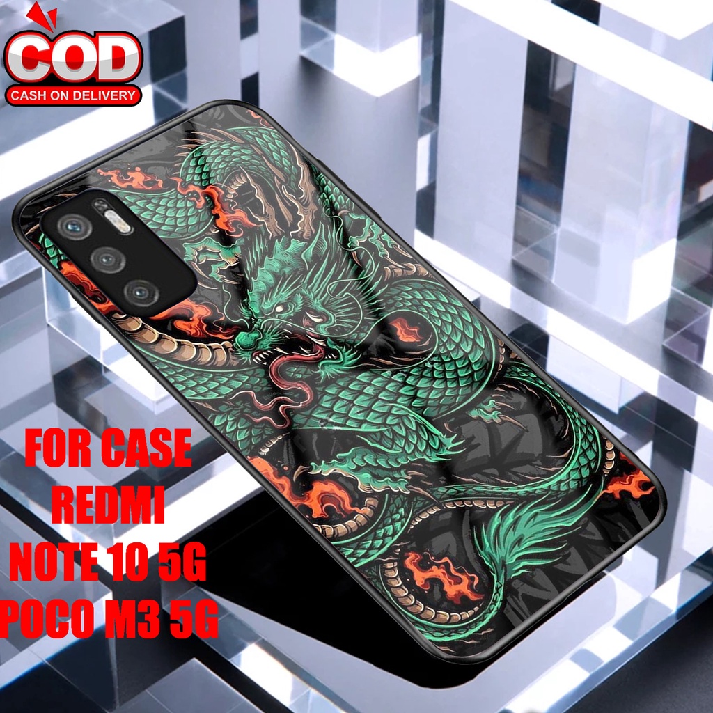 SRC Case Hardcase Xiaomi Note 10 5G / POCO M3 PRO 5G Motif DRAGON Glossy 2D Terbaru Casing XIAOMI Sa