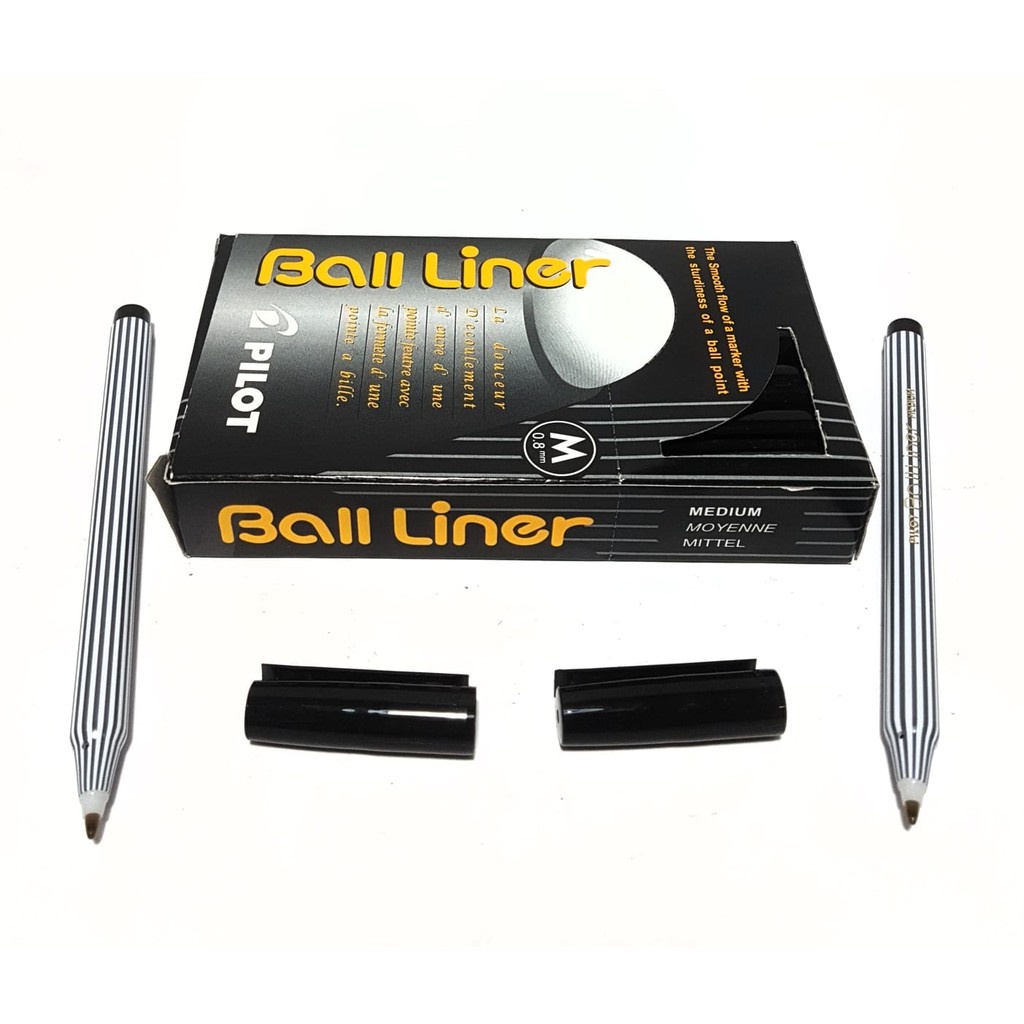 

Pena Ballpoint Pulpen Tanda Tangan Pilot Balliner 0.8 mm Hitam