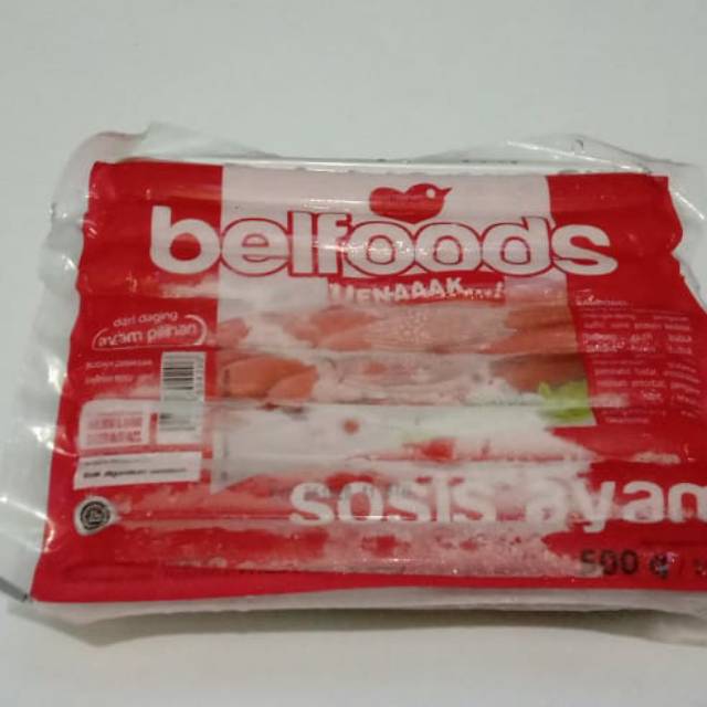 

Sosis ayam belfoods 500 gr isi 15 bj