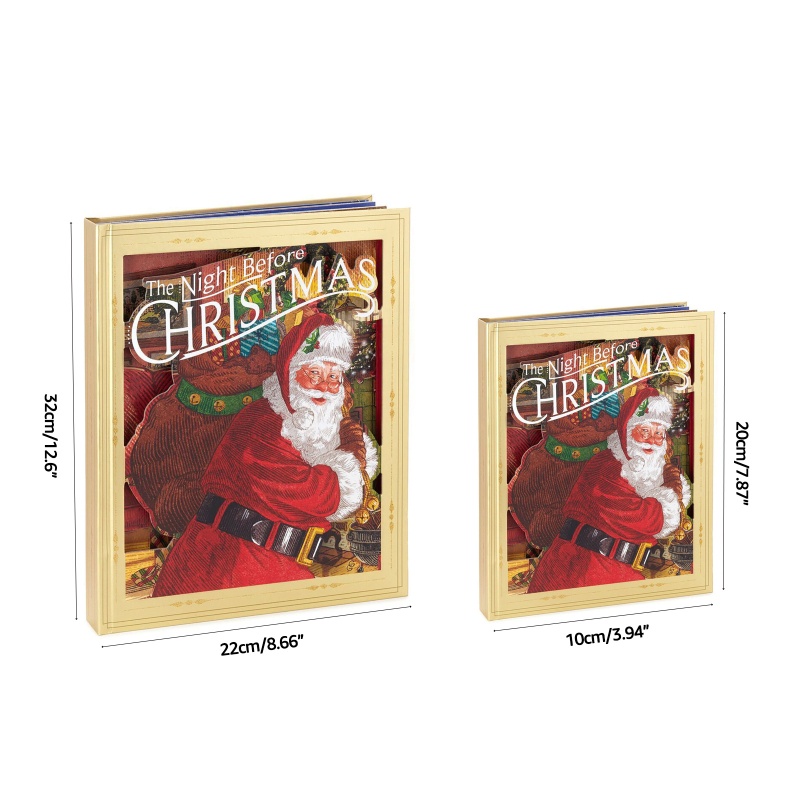 Zzz Buku Cerita Pop Up Santa Claus Vintage Untuk Hadiah Natal