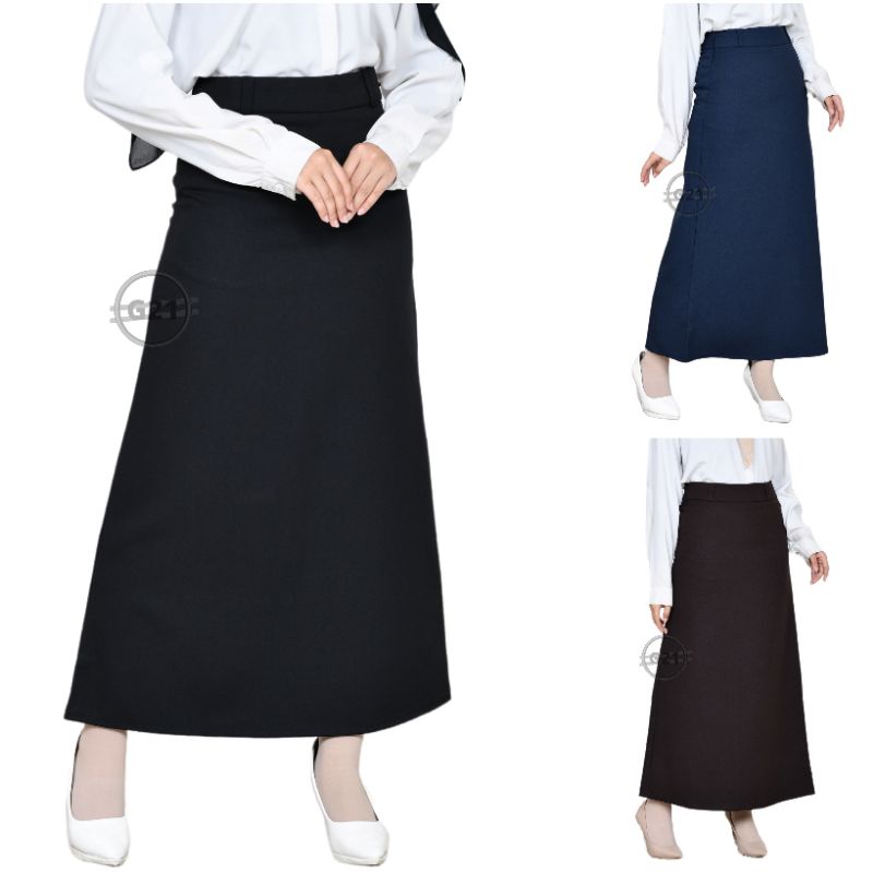 Rok Kerja Wanita Panjang Rok Hitam Panjang A Line Skirt Payung Standar dan Jumbo Big Size Rok Panjang Kantor Hitam Polos Formal Panjang Rok Ospek Kuliah Item Murah Rok Guru Muslim Panjang