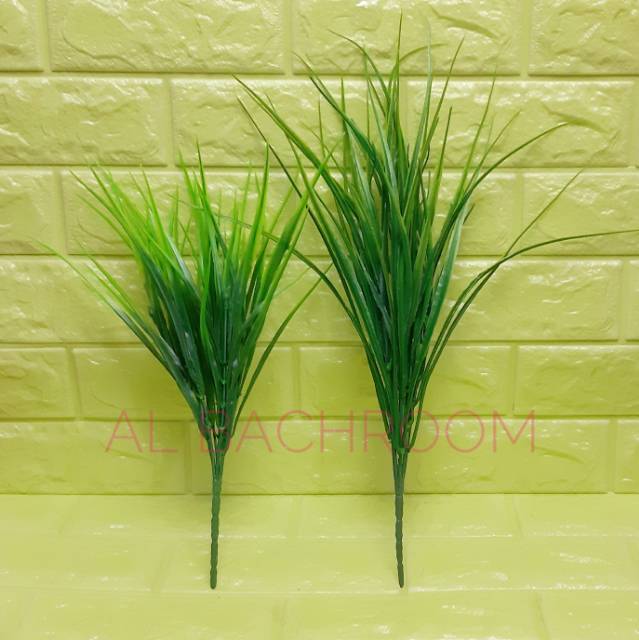 RUMPUT TEKI PVC DAUN PLASTIK HIAS ARTIFICIAL B8342