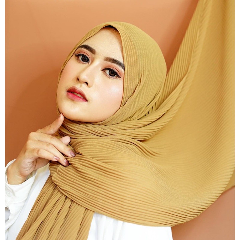 PASMINA FULL PLISKET PREMIUM MURAH/DIAMOND CRAPE