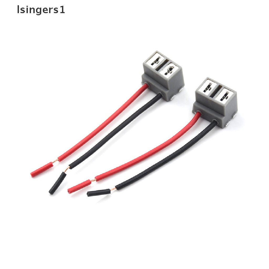 (lsingers1) 2pcs Socket Konektor Lampu Depan H7 2 Pin Untuk Reparasi