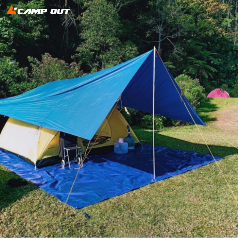 Flysheet outdoor waterproof - Atap tenda camping - Flysheet ultralight - emergency bivak - Pelapis tenda anti air