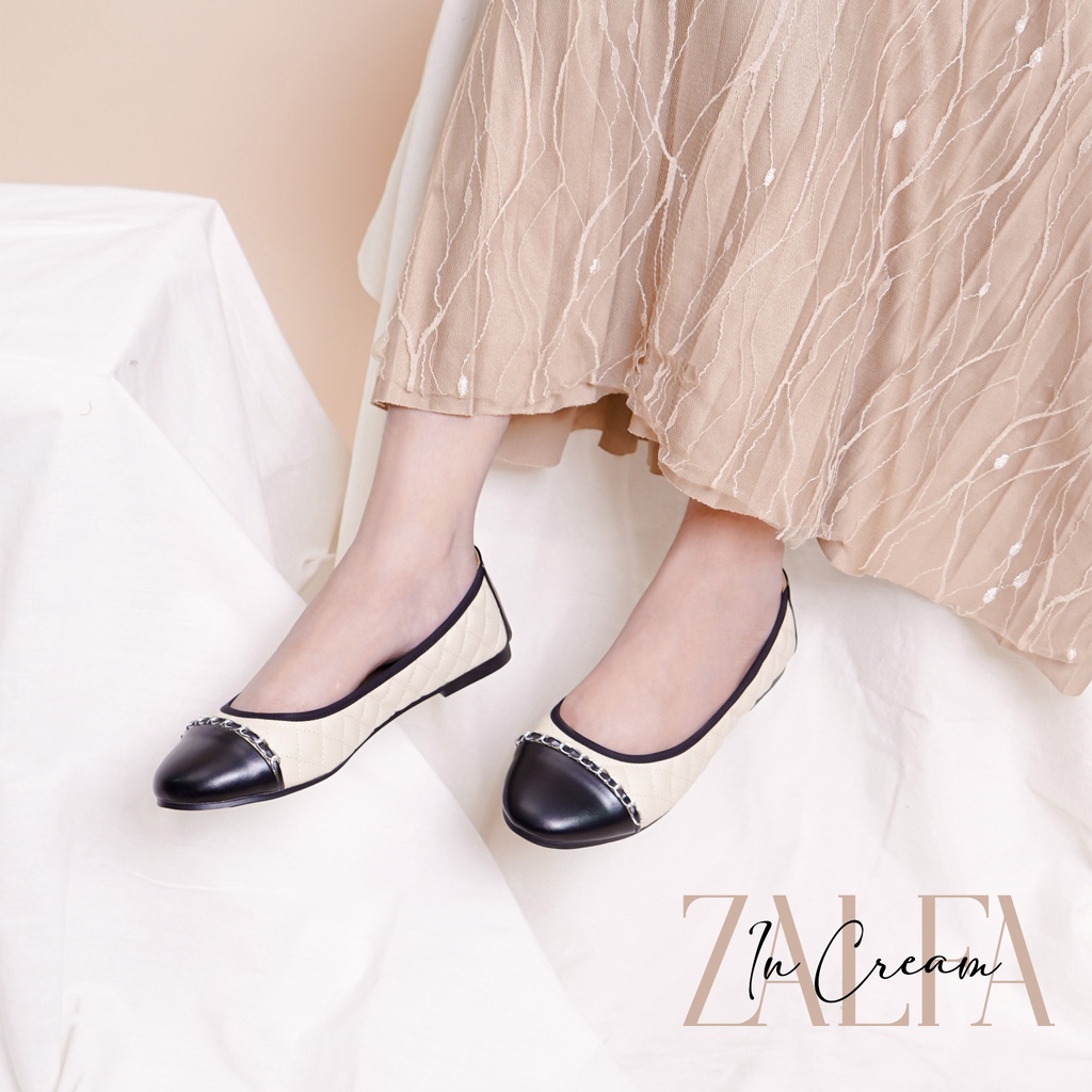 AVLINSTORE - tipe ZALFA Spatu Flatshoes Kasual Cewek Kuliahan Jalan Santai Empuk Sepatu Kerja Ballerina