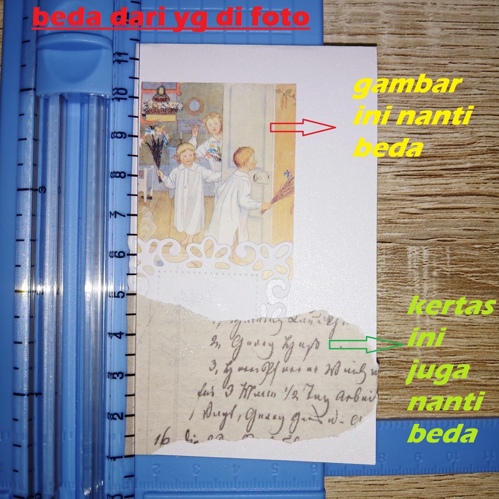 

DIY kartu ucapan custom gift card custom greeting card rustic aesthetic gift card