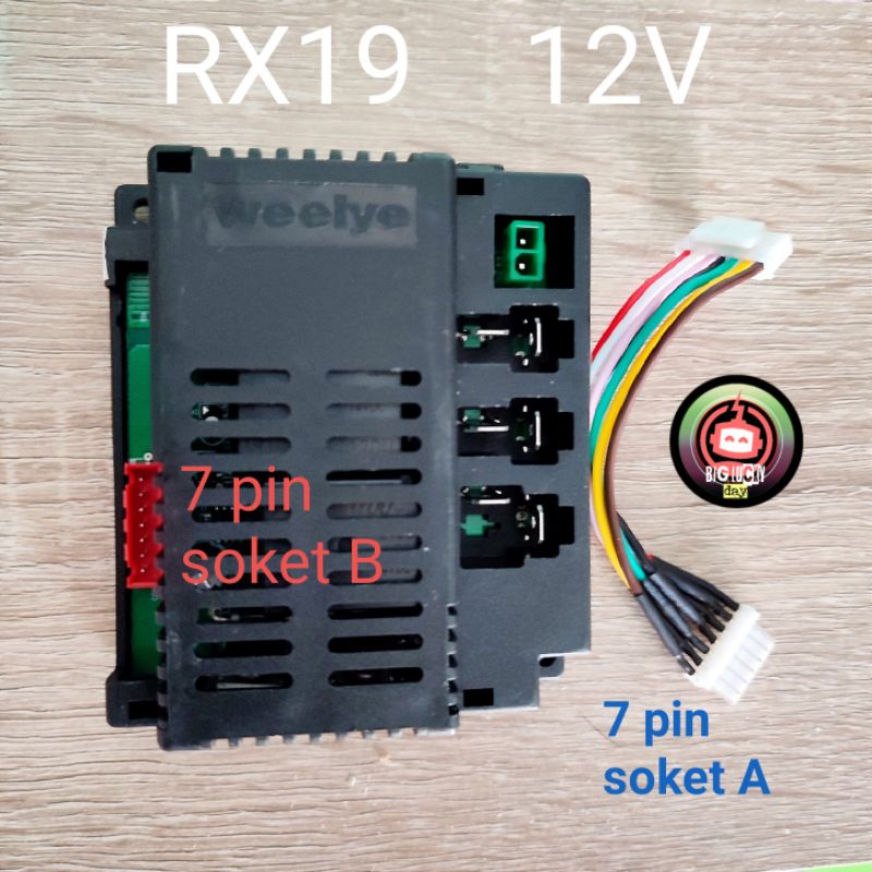 Jual RECEIVER WEELYE RX19 12V 40A 4WD 7PIN SOCKET A DAN B MOBILAN AKI ...