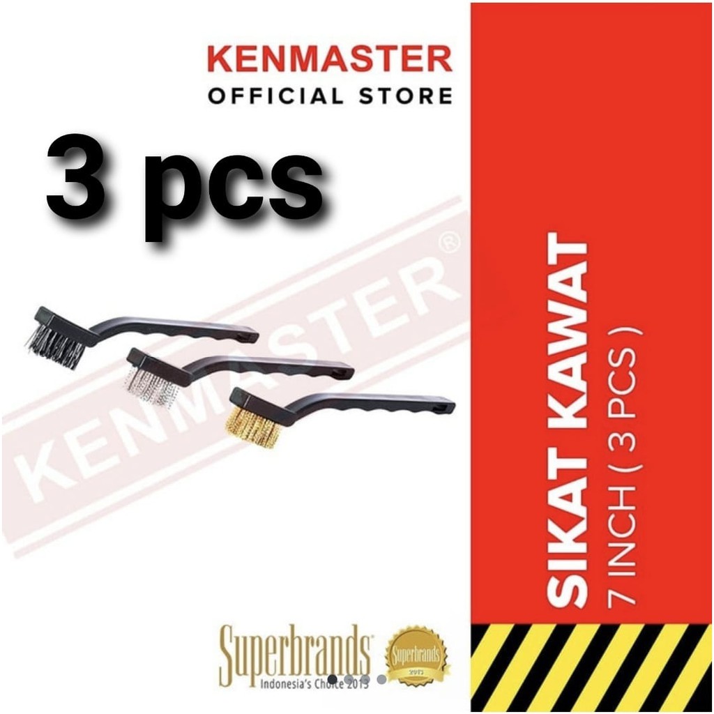 KENMASTER Sikat 3 in 1 set Kawat Mini Set 3pcs 3 pcs Sikat 3 in 1 set