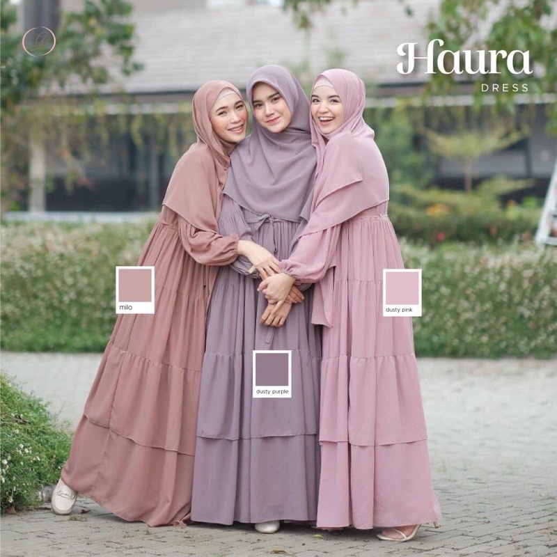 Haura Dress  Gerai Aliyah READYSTOCK
