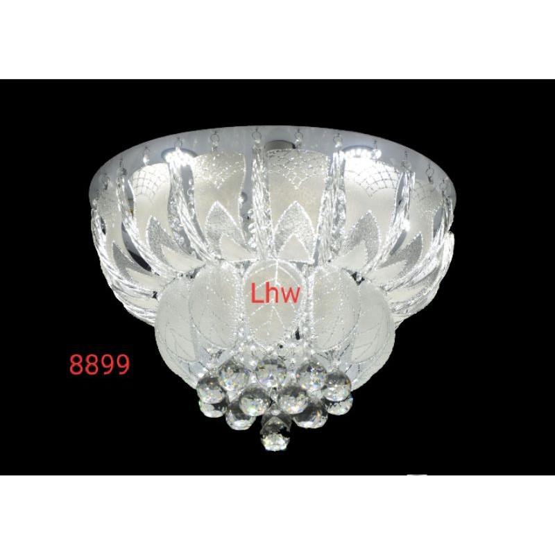 Lampu hias plafon led remote bulat 50cm dekorasi riang tamu,keluarga,kamar tidur