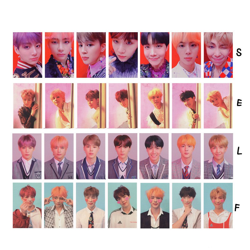 BLYS BTS ttd singnature photocard member lomo card polaroid love yourself album bangtan boys kpop