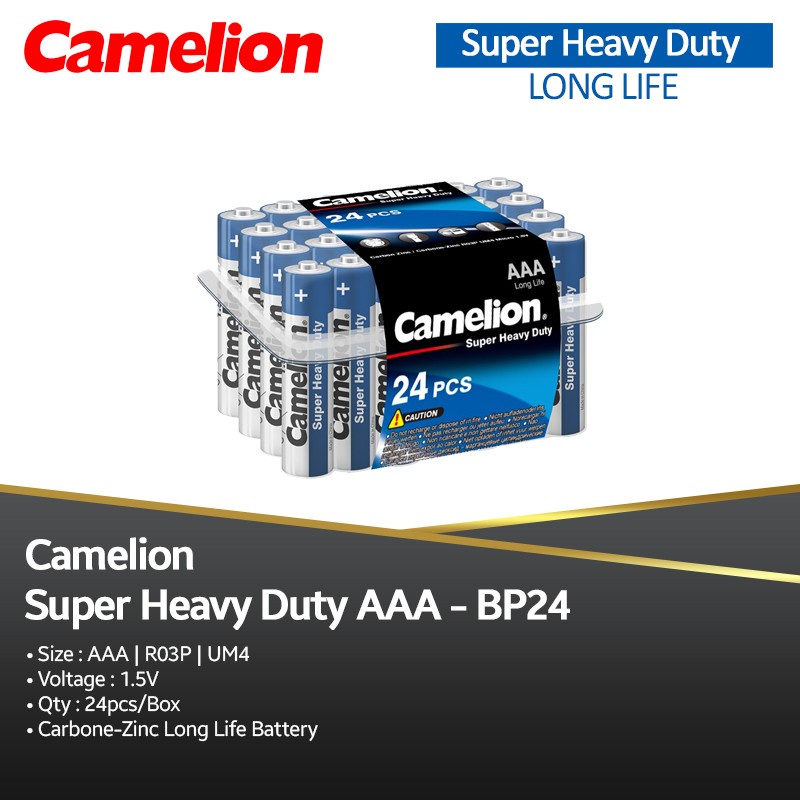 Baterai Camelion AAA Super heavy duty isi 24pcs