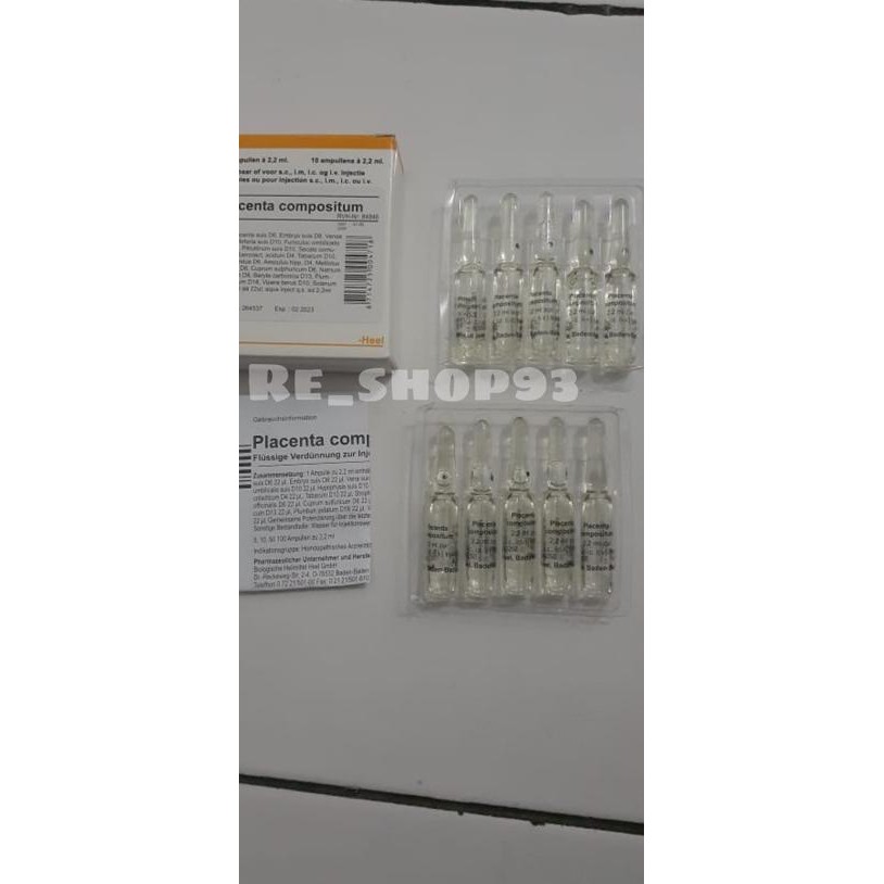 PLACENTA COMPOSITUM HEEL TITIK BIRU Perbox isi 10 ampul