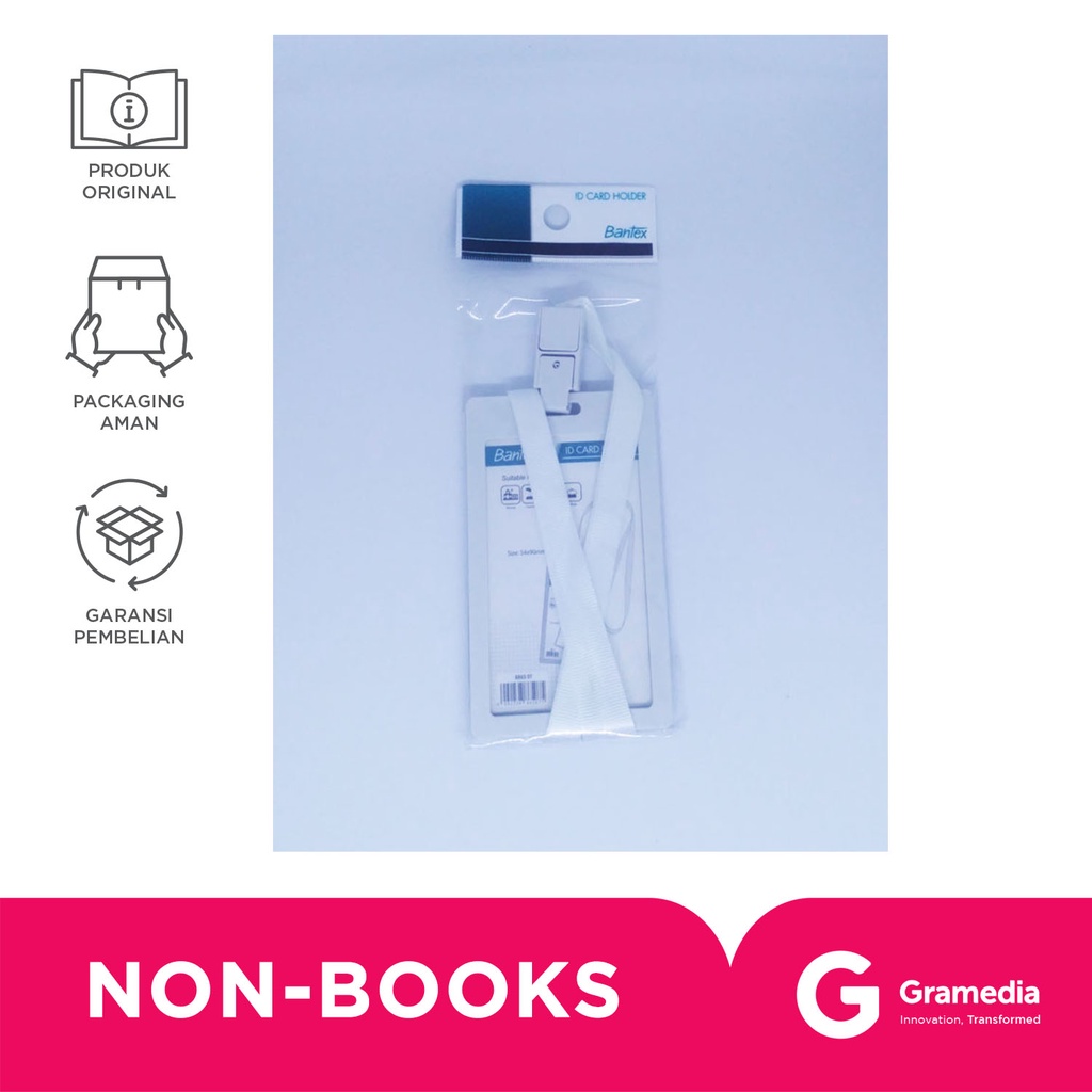 

Bantex Id Card Portrait + Landyard 8865 07White