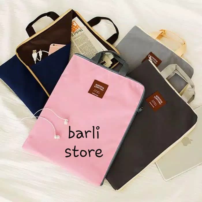 

Tas laptop Ipad tenteng - Map File Organizer Tempat File kain A4 F116