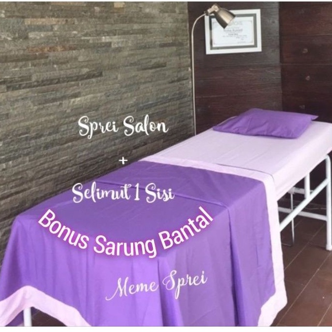 Sprei Salon+Selimut 1Sisi. Sprei Eyelash Studio / Klinik Kecantikan / EYELA