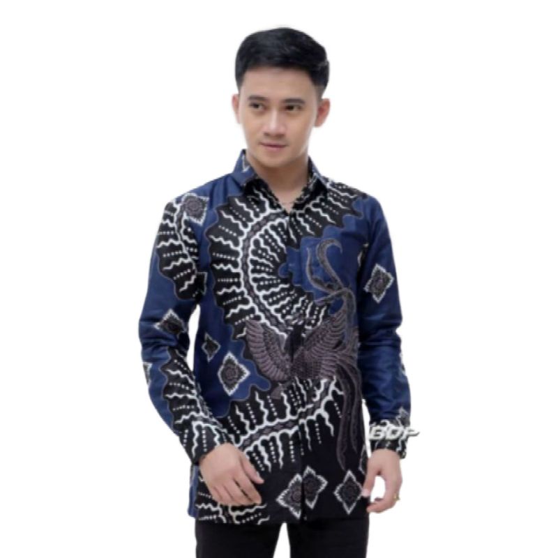 Kemeja batik pria lengan panjang reguler | Batik pria lengan panjang premium