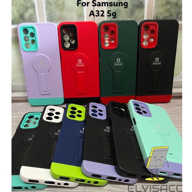 SAMSUNG GALAXY 32 5G CASING STANDING LIPAT SOFTCASE PELINDUNG KAMERA