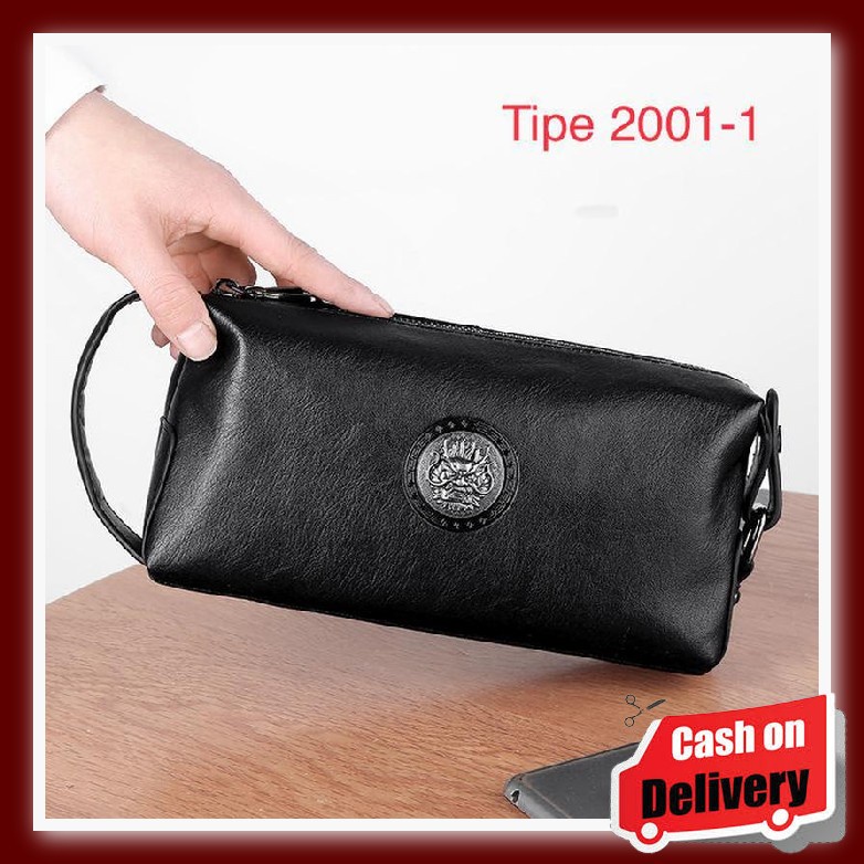 Clutch Pria Wanita Pouch Handbag Tas Pegang Jinjing Leather Impor He313 Tas Bag Tas Tangan Wa Tas Ta