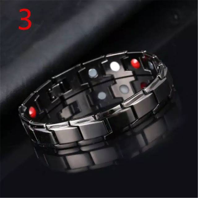 Gelang Kesehatan Gelang Pria Wanita Magnetic Infrared Germanium Hitam Quality