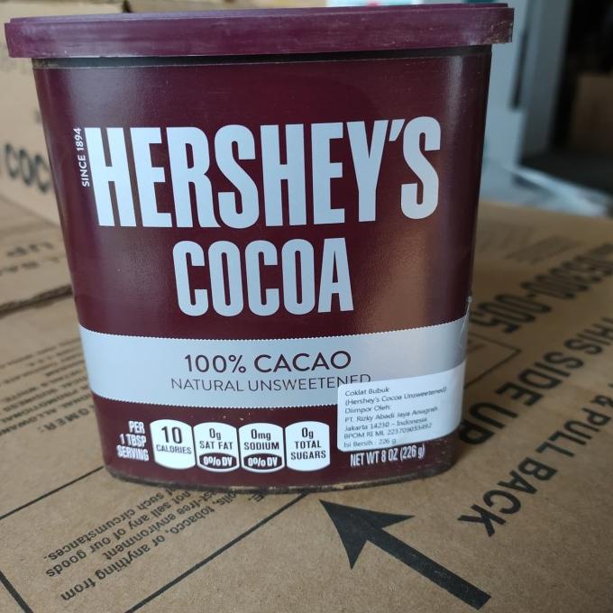 

coklat bubuk hershey cocoa unsweet 226gr