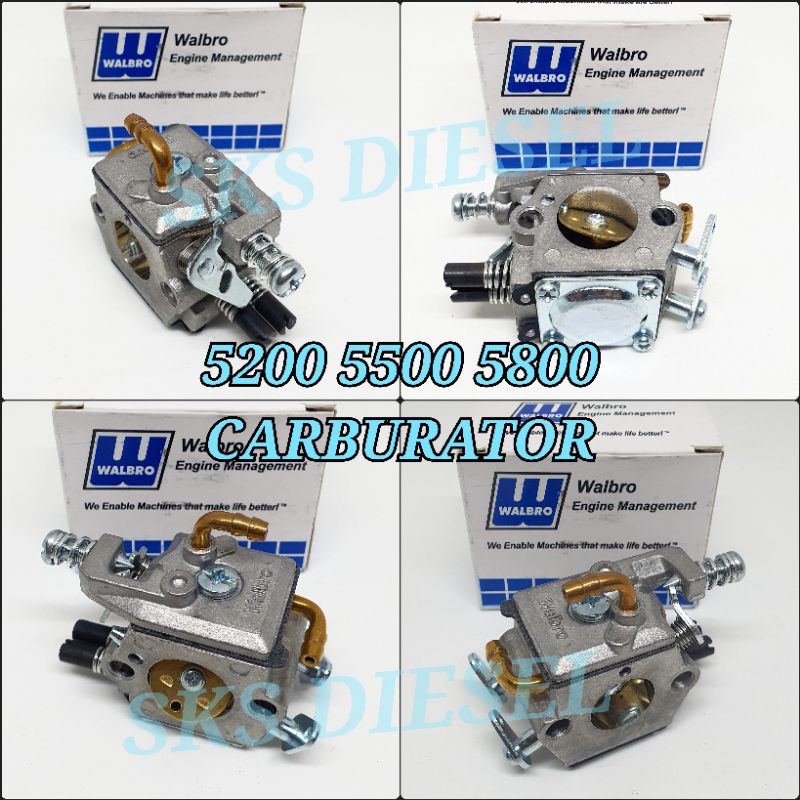 5200 5500 5800 568 588 598 628 CARBURATOR KARBURATOR CHAIN SAW SENSO SINSO MINI GERGAJI MESIN NEPEL 