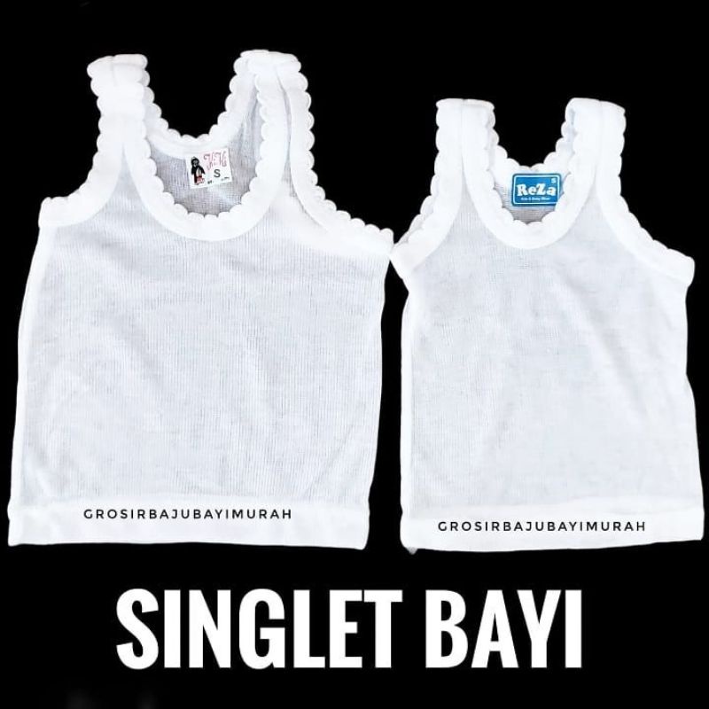 1 LUSIN singlet bayi REZA size XS