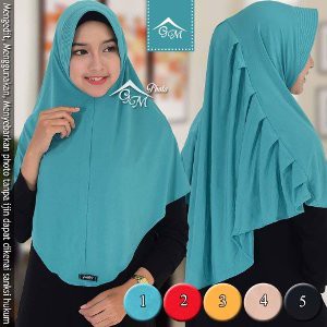 Dijual MURMER MURAH JILBAB HIJAB LANGSUNG INSTAN BERGO LAZMI POLOS PET ANTEM Diskon45%