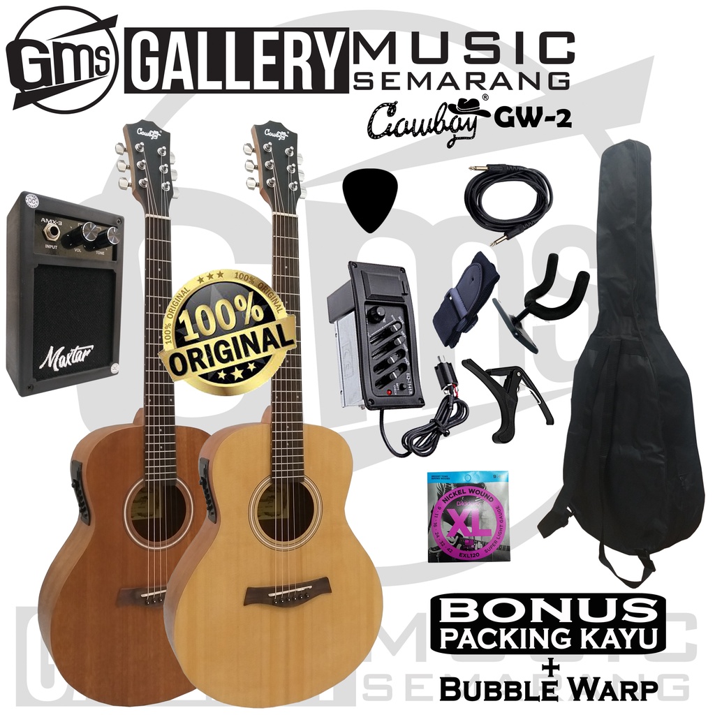 ORIGINAL!!! Gitar Akustik Elektrik Import Merk Cowboy Equalizer 7545r GW-2 NA GW 2NS