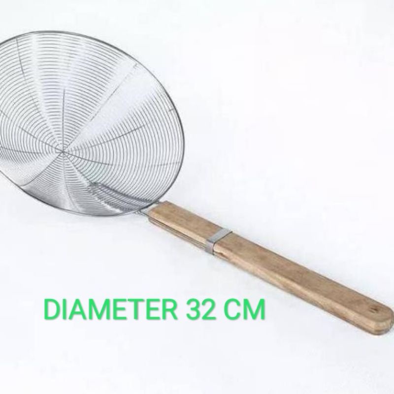 SEROKAN PENGGORENGAN JUMBO/ TIRISAN PENYARING MINYAK/ SEROKAN STAINLESS BESAR/ SEROKAN PARABOLA