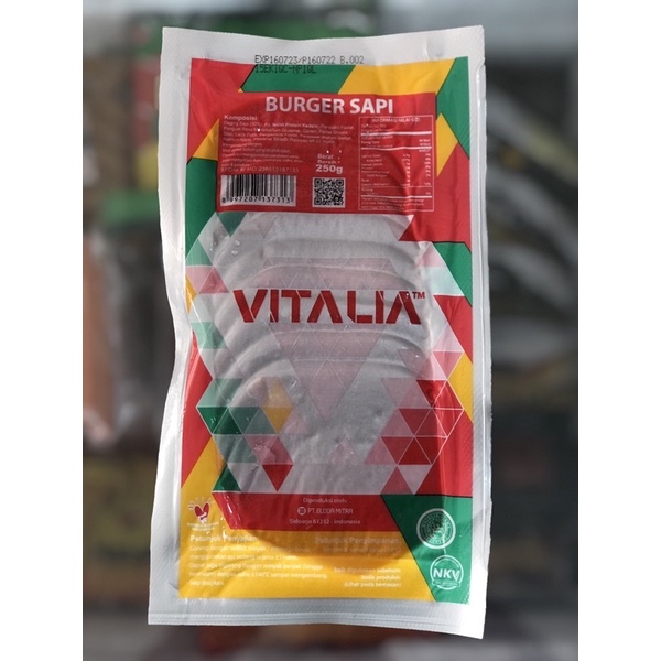 

Vitalia Burger Sapi 250gr