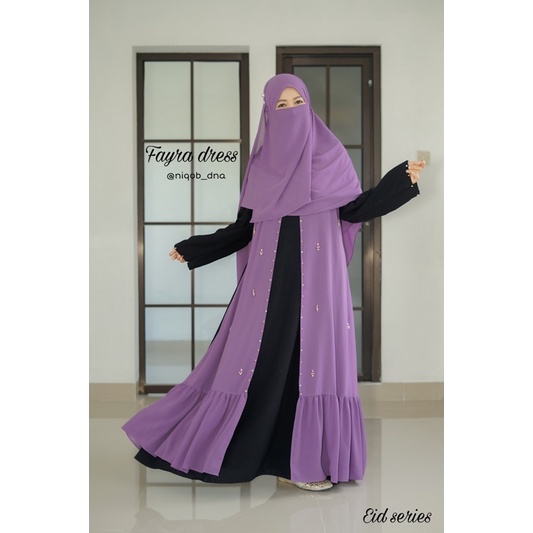 Abaya Bassic Hitam Jetblack Abaya Hitam Abaya Gamis Hitam Gamis Jetblack Abaya terbaru FAYRA DRESS