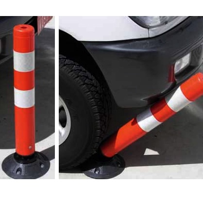 Stick Cone T Top Bollard / Pembatas Jalan PVC Rubber Tonata