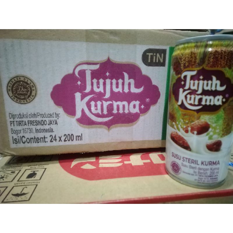 

Tujuh Kurma Susu Steril 200 ml penambah imun membantu memenuhi vitamin dan mineral tubuh